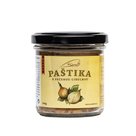 Paštika s pečenou cibulkou vegan, 140 g